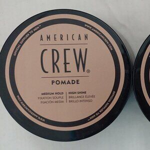 2 American Crew Pomade Medium Hold High Shine Gel 3 oz